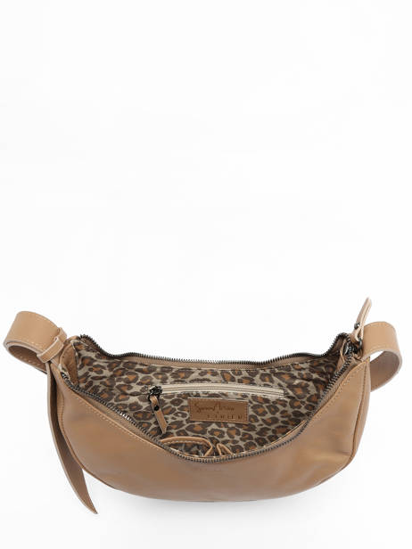 Sac Bandoulière Sosoomao Cuir Etrier Beige sosoomao ECSO057M vue secondaire 3