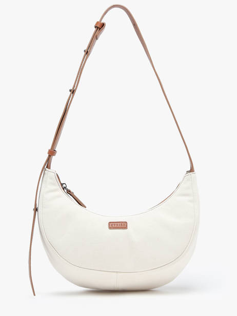 Sac Porté épaule M Sosoomao Coton Et Cuir Etrier Marron sosoomao coton ECSC057M